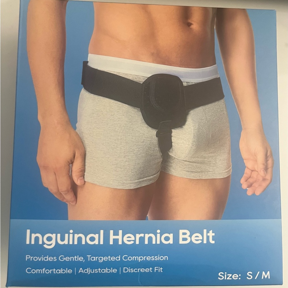 Inguinal Hernia Belt Post Surgery Support Truss Groin Adjustable Strap Band NEW